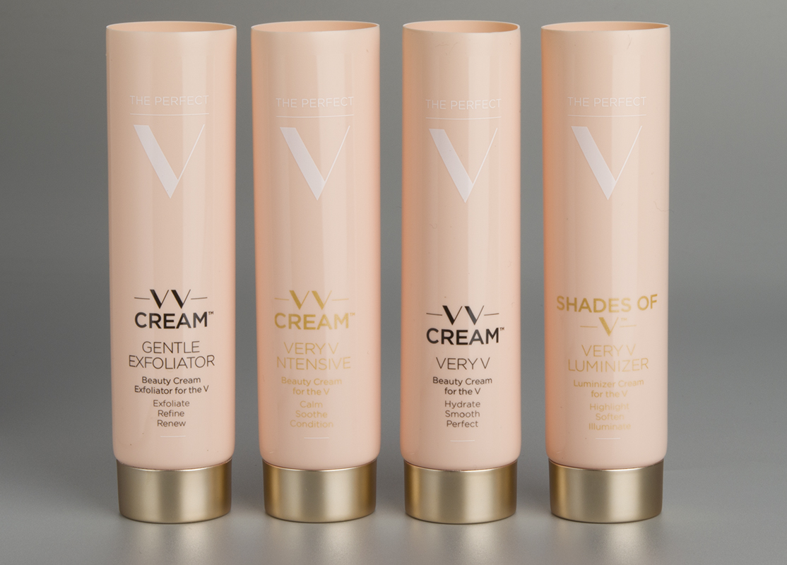 100ml Plastic tube with matte gold screw cap